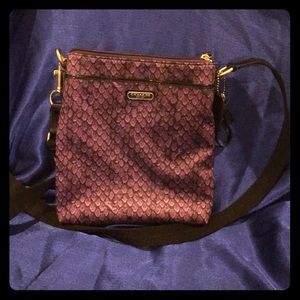 👜❤️ COACH ❤️👜 Purple Snakeskin Pattern Crossbody